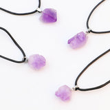 Collier en améthyste rose
