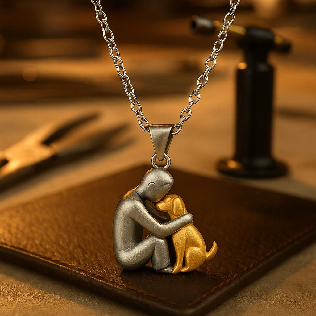 Collier pendentif Hug Chien