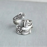 Bague fleur colibri