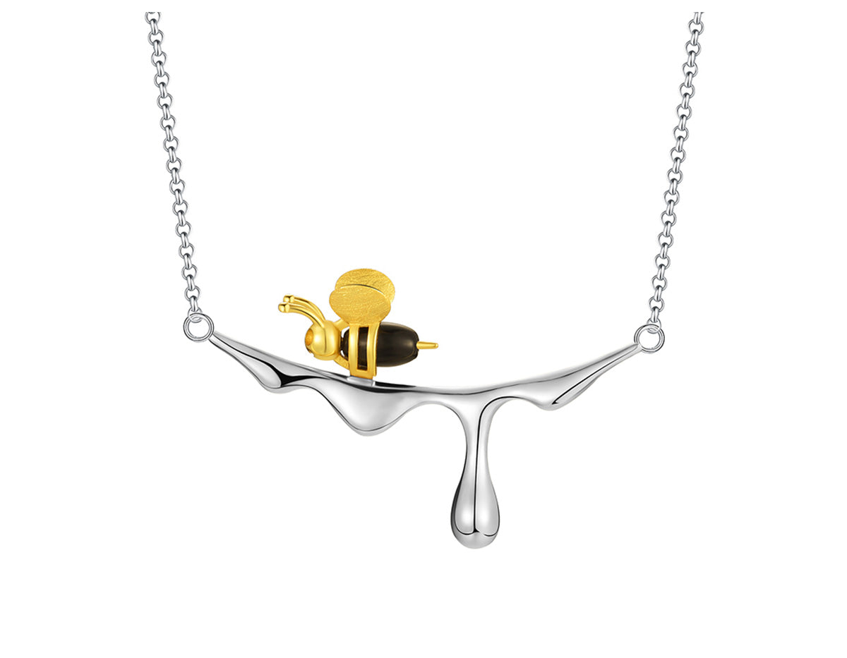Collier « Miel coulant et abeille »
