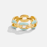 Bague en chaîne bleue Reya