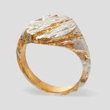 Bague ancienne vintage en or et argent