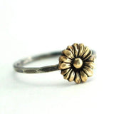 Bague tournesol en or