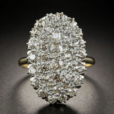 Bague ovale brillante vintage