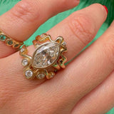 Ensemble de bagues vintage en zircone