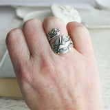 Bague fleur colibri