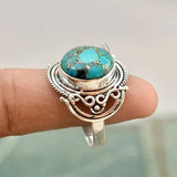 Bague turquoise bohème