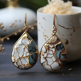 Boucles d'oreilles vintage en or naturel