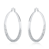 Belmont™ | Boucles d'oreilles créoles en argent
