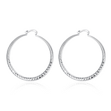 Belmont™ | Boucles d'oreilles créoles en argent