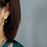 Boucles d'oreilles « Miel coulant et abeille » avec zircone