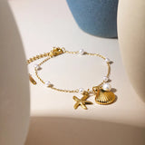 Bracelet Summer Shell & Pearl
