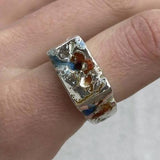 Bague vintage en argent forgé