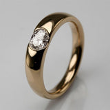 Bague vintage en cristal incrusté