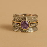 Bague de méditation en cristal de Bohême