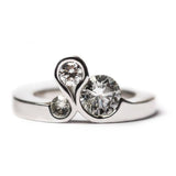 Bague vintage Triple Spark en argent