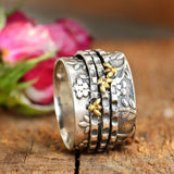 Bague petite abeille fleur