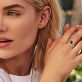 Bague ajustable créative et mignonne avec empreinte de patte
