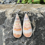 Boucles d'oreilles vintage en pierre du désert