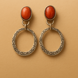 Boucles d'oreilles Boho Vintage Onyx