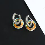 Boucles d'oreilles Précieuses Multicolores