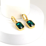 Boucles d'oreilles en Cristal Cubique en Or