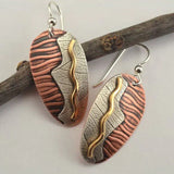 Boucles d'oreilles vintage en argent du désert