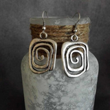 Boucles d'oreilles Spirales en Argent
