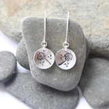 Boucles d'oreilles vintage rondes en forme de pissenlit