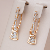 Boucles d’oreilles brillantes en or