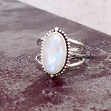 Bague vintage en pierre de lune