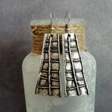 Boucles d'oreilles vintage en argent Cape