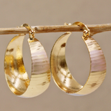 Boucles d'oreilles vintage de luxe dorées