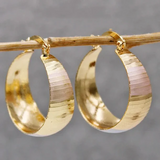 Boucles d'oreilles vintage de luxe dorées