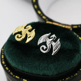 Boucles d'oreilles dragon vintage