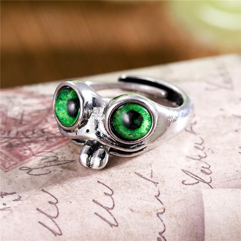 Bague vintage ajustable Happy Frog
