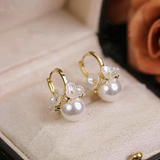 Boucles d'oreilles élégantes avec fleurs
