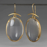 Boucles d'oreilles Vintage en Cristal Doré