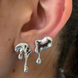 Boucles d'oreilles vintage irrégulières