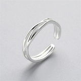 Bague vintage multicross en argent