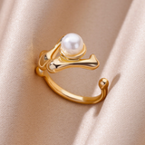 Bague Golden Pearl