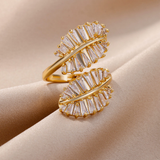 Bague Golden Zirconia Ivy