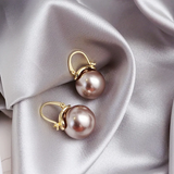 Boucles d'oreilles en bronze et perles