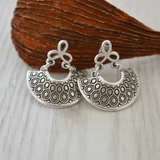 Boucles d'oreilles vintage demi-cercle mandala