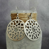 Boucles d'oreilles vintage arrondies en argent
