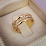Sarah - Bague vintage avec sertissage en zircon