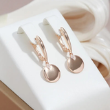 Boucles d'oreilles élégantes plaquées or