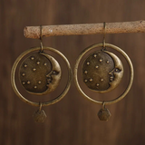 Boucles d'oreilles vintage Golden Moon Night