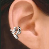 Boucles d'oreilles vintage à clip petites fleurs