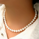 Collier vintage intemporel en perles